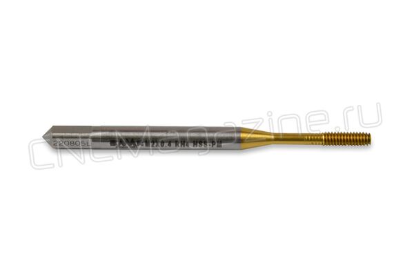 SC713002 RH4 (M2x0.4) Метчик-раскатник с канавкой HSSE-PM TiN
