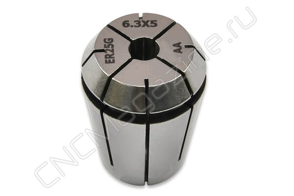 ER25G-6.3x5 цанга с четырехгранником