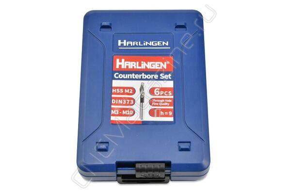 Набор цековок DIN373 HSS (M3-M10) 6 шт Harlingen
