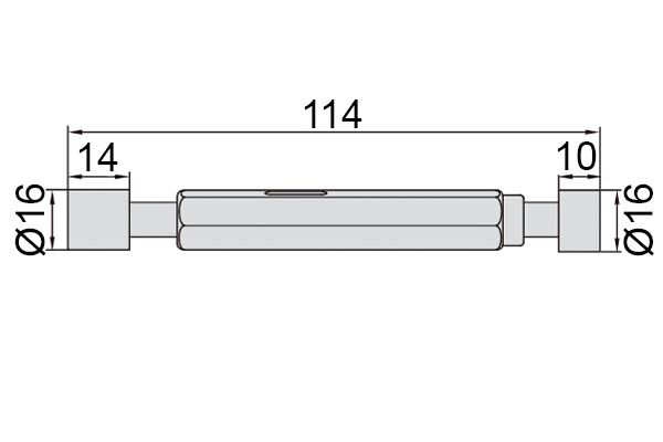 4124-16 Калибр-пробка гладкая Ø16 мм