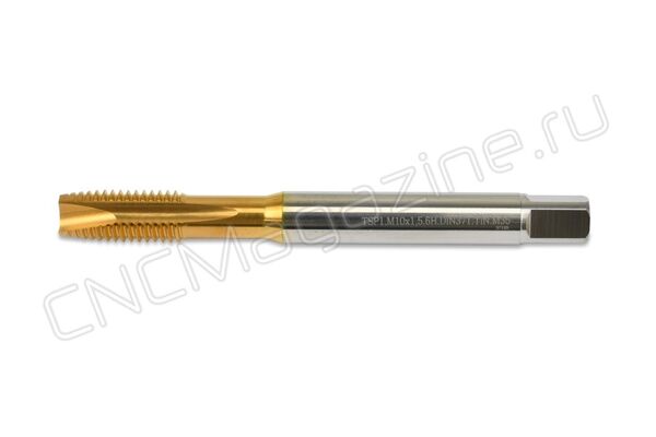 TSP1.M10x1.5.6H.DIN371.M35.TiN Метчик для сквозных отверстий