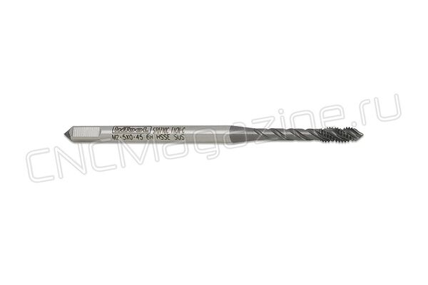 Метчик М2.5х0,45 HSS-E 6H со спиральной канавкой, (38), SUS TiAlN (TICN-C) STA020025