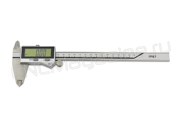 Штангенциркуль цифровой ШЦЦ 200х0.01 и 8"х0.0005", IP67 (Проф), губки 49 мм